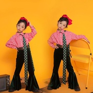 Children's T-Taiwan Catwalk 70s 80s Retro Hong Kong Style Flared Pants Photo Studio Shooting Photo C