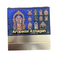 Arupadai Azhagan Calendar 2026 /Best Selling Arupadai Calender 2026 /Office Desk Calender untuk Peng