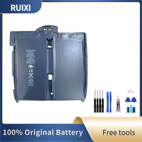 RUIXI Battery For iPad 1/2/3/4/5/6/7/8/9/10 A1315 A1397 A1416 A1475 A1566 A2200 A2270 AA2602 A2777 A