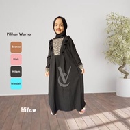 Crinkle dress plus headscarf 3-15 years old,/ dress for children 3-15 years old