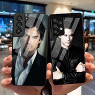 The Vampire Diaries Damon Salvatore Ian Somerhalder tempered glass Phone Case For Samsung Galaxy S9 