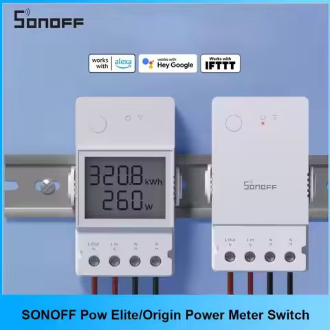 SONOFF Pow Elite/Origin Power Meter Wifi 16A 20A LCD Energy Monitor Switch Overload Protector Relay 