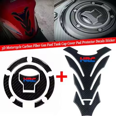 Motorcycle Carbon Fibre Fuel Tank Cap Cover Sticker Pad For CBR HRC CBR600RR CBR1000RR CBR900 CBR929