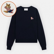 Maison Kitsune Cross-border Hot Mining Correct Version Mk Legged Fox Design Classic Round Neck Coupl