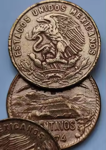 28.5mm Mexico1944-1974 ,100% Real Genuine Comemorative Coin,Original Collection