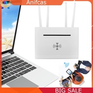 Anifcas 4G LTE WIFI Router 4 Antenna 300Mbps 4G SIM Card Router 4G SIM Card WiFi Router