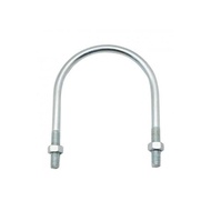 UBOLT CLAMP U/ Bolt U-BOLT/ 3/8" + 2 NUTS (SIZES 2 1/2", 3", 4", 5", 6", 8", 10") GALVANIZED