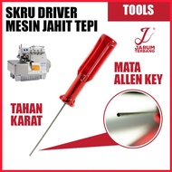 Skru Driver Mesin Jahit Tepi Industri | Kualiti Tinggi, Pemutar Skru Allen Key 1.5mm, Skru Driver 12