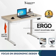 Kinbolee Electric Standing Desk 80cm Height Adjustable Table Computer Table with Drawer Study Table Desks Tables d12