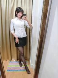 ♥玩美主題趴♥C16 永慶房屋制服上衣 OL制服上衣 OL襯衫 銀行制服上衣 緞面上衣絲質上衣 緞面襯衫 二手襯衫