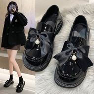 D0916 British Style Anti-slip Comfortable Small Leather Shoes Women Spring French Loafers Flat-Soled
