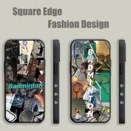 Casing For Redmi Note 11 8 9 9t Pro Plus Badminton Sport Yonex Tennis Aesthetics KMJ18 Phone Case Sq