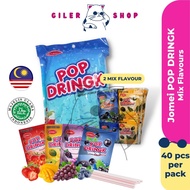 Jomei Pop Dringk Serbuk Pop Drink Buah Buahan Fruit Powder Drink Instant Powder Drink 40packs