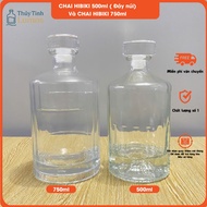 Mountain Bottom Hibiki Glass Bottle – Whiskey Bottle 500ml 750ml, Japanese Grade Design