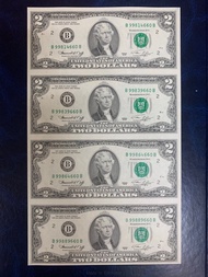 美國獨立宣言二百周年US$2美金四連體1976年紀念版