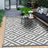 Floor Carpets for Home Garden Patio Yard Living Room Area Rug Portable Reversible PP Outdoor Camping