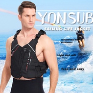 Professional PVC Sailing Water Skiing Kayak Life Jacket Vest Swimming Boating Outdoor Water Sports Safety Life Jacket