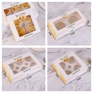 Mini Egg Tart Box Milk Pie Cake Box Egg Tart Cake Box Dessert 10 pcs