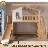Arke Kids Bunk Bed with Pull Out Storage Bed|Kids Bunk Bed