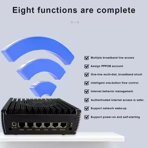 OptiLinkX Mini PC 2.5G Soft Router i7-1165G7 Multi-port Aggregation Stacking N150 Enterprise-grade R