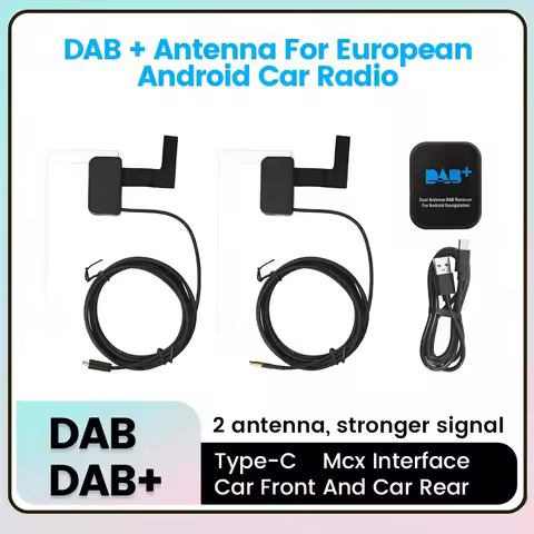 Dab Antenna Radio GPS Receiver Digital DAB+ Adapter Tuner Box Amplified for Android Car Units Indepe