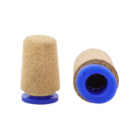 Pneumatic Air Pipe Quick-Insert Copper Muffler PSF4/6/8/10/12 Exhaust Noise Reduction