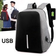 Smartfish Men's Backpack Anti Theft Laptop Bag Imported Travel Backpack Usb Charger Support Anti Theft