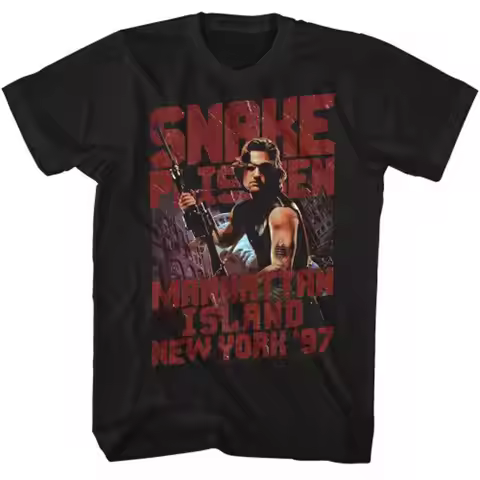 Escape From New York Snake Plissken Black Adult T Shirt