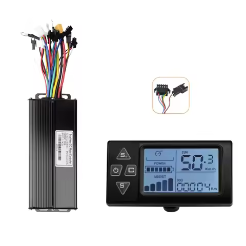 36V 48V 52V 35A 1500W Brushless Motor Controller+S861 LCD Kit SM5+2PIN For Electric Mountain Bike Sc