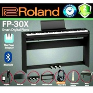 Roland FP-30X 88 Key Digital Piano Complete Package with Wooden Stand and 3 Sustain Pedal FP-30X