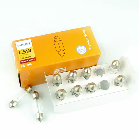Philips C5W Fest 38mm Vision Festoon Interior Light Original Signal Lamp Standard Number Plate Light