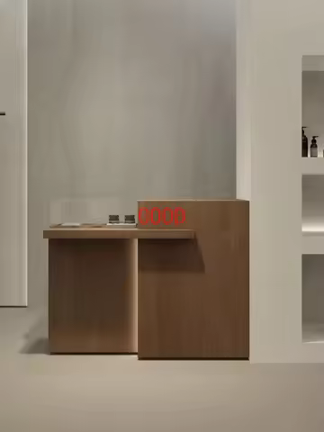 Simple with display counter clothing store jewelry store checkout page