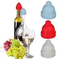 KENJE Reusable Silicone Decoration Beanie Cap Bottle Stopper Wine Saver Beverage Keeper Champagne Cork Replacement