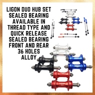 MTB Hub Set Ligon Duo Sealed Bearing