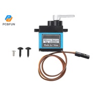 Pcbfun DC 4.8-6V 9G Full Metal Gear Aluminum Frame Digital Servo Aircraft Model Accessories Suitable