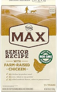 Nutro MAX Senior Recipe Dry Dog Food, 25lb.