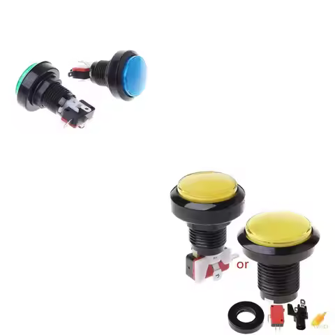 G99D Game Push Button 45mm Round 12V LED Illuminated Push Button Switch Micro Switch