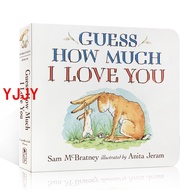 YJJY Guess How Much I Love You Children's English Picture Book Baby Cardboard