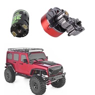 calinodesign Metal Center Gear Box Transmission with 540 Brushed Motor 35T for Crawler Axial SCX10