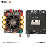 บอร์ดขยายกำลังไฟกระแสตรง18-50V ZK-6002 2.0สเตอริโอพร้อมการปรับความถี่โมดูลสูงและต่ำ600W + 600W TPA32