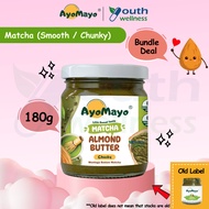 AyoMayo Matcha Almond Butter - Low Sugar | Vegan (180g)