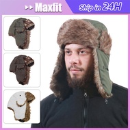 Winter Russian Hat Ushanka Russian Fur Bomber Hat