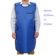 Dental Protective Apron Lead Vest Cover Shield Protection 0.35mmpb Blue Flexible Medium