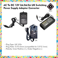 AC To DC 12V 2A/3A/5A UK Switching Power Supply Adapter Converter 5.5mm 2.5mm 2.1mm power supply 12v