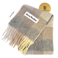 Acne Studios Checked alpaca wool-blend scarf CA0084-DL6000 Color Vanila 1