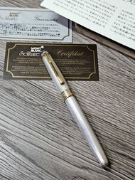 終究要買歐洲筆何不ㄧ開始就買萬寶龍Montblanc 75週年 限量限量限量1446 925 純銀Barley18k鋼筆