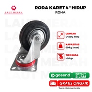 4 inch Rubber Trolley Wheels - Live Trolley Wheels