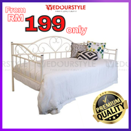 🔥READY STOCK🔥DAY BED SINGLE METAL BED FRAME/KATIL BESI/SOFA BED/DAYBED