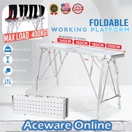 1.4M 1.6M 1.8M 2M Foldable Working Platform Heavy Duty Scaffolding High Stool Work Bench Paint Stand