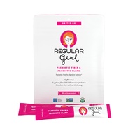 Regular Girl Organic Powder, Prebiotic Fiber Supplement and Probiotics for Women, Low FODMAP, 30 On-